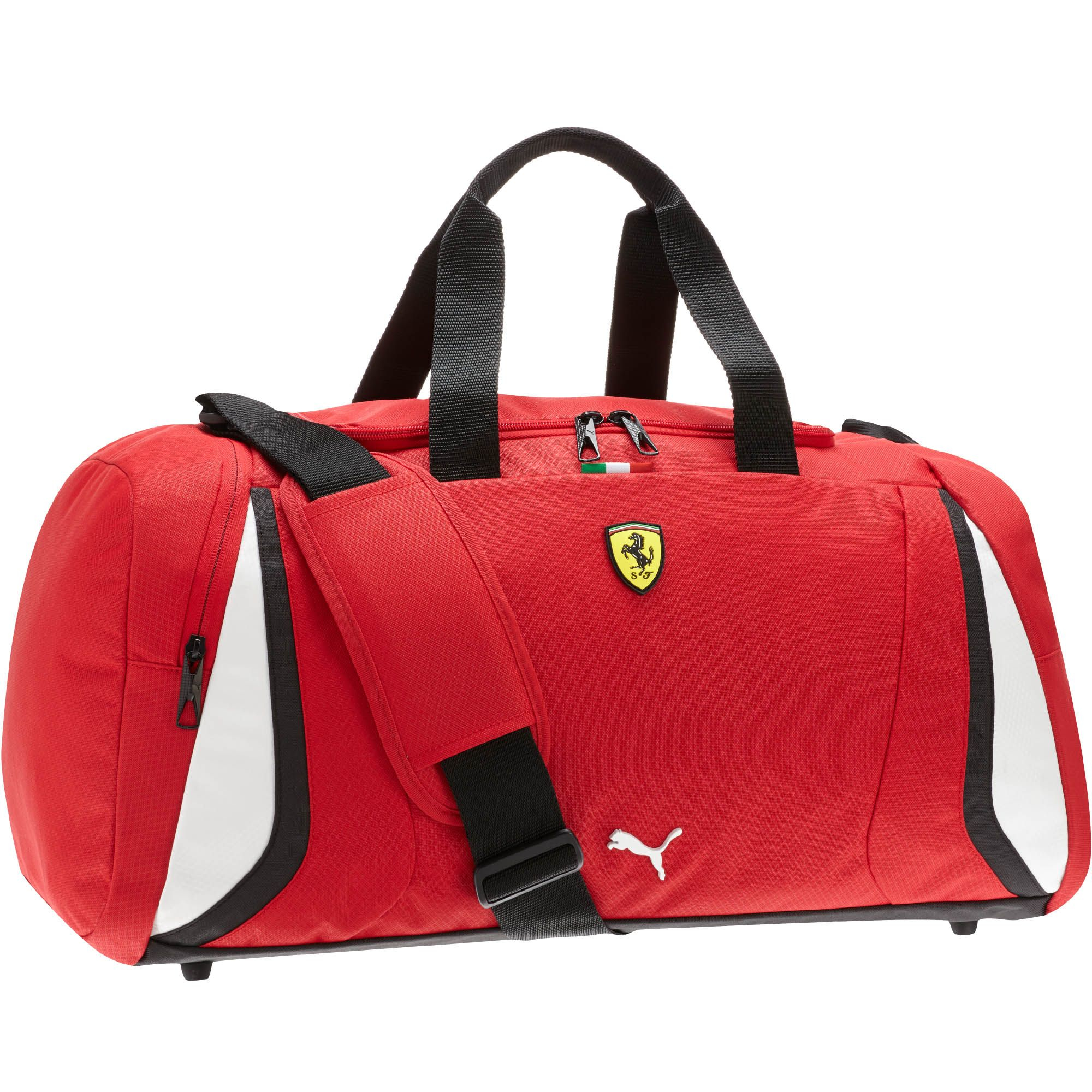 PUMA Synthetic Ferrari Replica Medium Team Duffel Bag in Black for Men